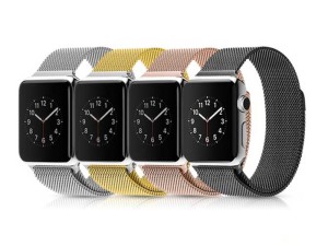 بند فلزی ساعت مدل Milanese Loop مناسب برای اپل واچ 40/38 میلی‌متری