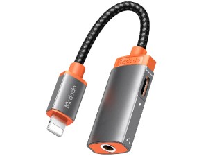 مبدل لایتنینگ به صدا AUX و پورت شارژ مک دودو مدل CA-6710