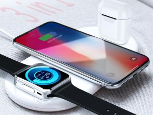 شارژر بی سیم سه کاره مدل 3in1 Wireless Charging Pad