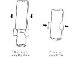 پایه نگهدارنده گوشی موبایل بیسوس مدل Easy Control Clamp Car Mount Holder SUYK000101