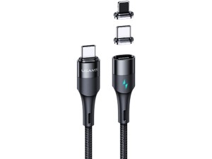 کابل مگنتی تایپ سی به لایتنینگ/تایپ سی یوسمز مدل US-SJ495 U66