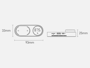 گیرنده صوتی بلوتوثی چندکاره بیسوس مدل Solar Car Wireless MP3 Player CDMP000001 CRTYN-01 با قابلیت شارژ خورشیدی