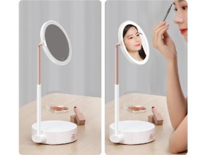 آینه آرایشی چراغ دار بیسوس مدل Smart Beauty Series Lighted Makeup Mirror Storage Box DGZM-02