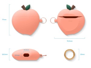 کاور ایرپاد الاگو مدل Airpods Peach Case EAP-PEACH