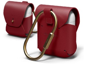 کاور چرمی ایرپاد الاگو مدل Airpods Genuine Leather Case EAPLE