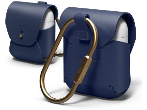 کاور چرمی ایرپاد الاگو مدل Airpods Genuine Leather Case EAPLE