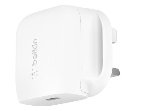 شارژر دیواری فست شارژ 20 وات بلکین مدل USB-C Wall Charger WCA003myWH