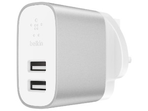 شارژر دیواری بلکین مدل Boost Charge 2-Port Home Charger F7U049mySLV