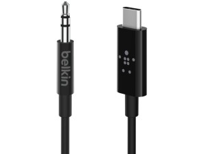 کابل تبدیل تایپ سی به جک 3.5mm بلکین مدل F7U079bt03 به طول 1 متر