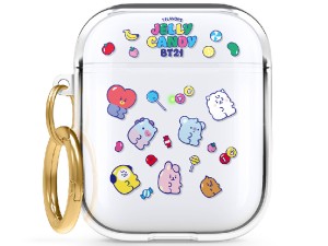 کاور محافظ ایرپاد الاگو مدل BT21 I elago AirPods 1 & 2 Clear Case APCL-BT21-7FLA