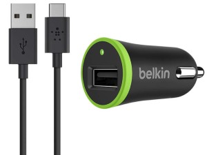 شارژر فندکی فست شارژ بلکین مدل F7U002 بهمراه کابل تایپ سی