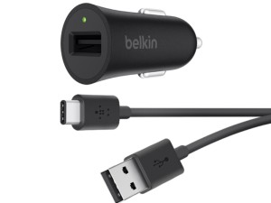 شارژر فندکی فست شارژ بلکین مدل F7C032 بهمراه کابل تایپ سی