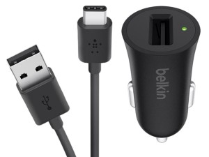 شارژر فندکی فست شارژ بلکین مدل F7J032C بهمراه کابل تایپ سی