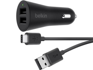 شارژر فندکی فست شارژ بلکین مدل F8M930C بهمراه کابل تایپ سی