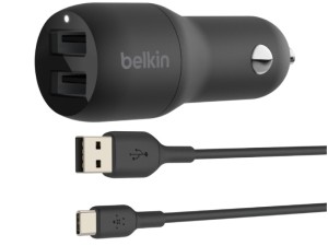 شارژر فندکی بلکین مدل BMJ001 بهمراه کابل تایپ سی