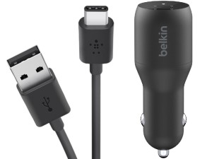 شارژر فندکی فست شارژ بلکین مدل CB0023C بهمراه کابل تایپ سی