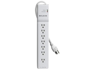 چند راهی برق بلکین مدل Outlet Home/Office Surge Protector 6' cord BE107200-06