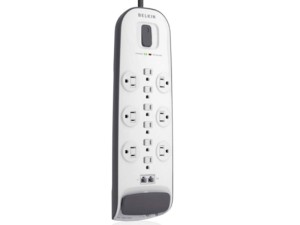 چند راهی برق بلکین مدل Outlet Surge Protector with 8ft Power Cord and Ethernet BV112234-08