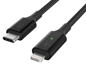 کابل Type-C به Lightning بلکین مدل CAA006bt02MBK به طول 2 متر