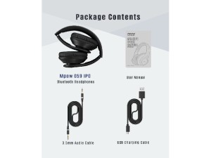 هدفون بلوتوثی امپو مدل H19 IPO ANC Wireless Headphones BH393A
