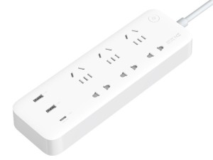 چند راهی برق و شارژر فست شیائومی مدل ZMI CXP01 65W (دارای 2 پورت USB و 1 پورت Type-C)