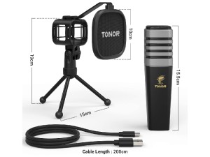 میکروفون استودیویی تونور مدل TC30 USB Condenser Microphone