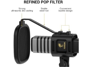 میکروفون استودیویی تونور مدل TC30 USB Condenser Microphone