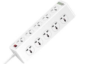 چند راهی برق الدینیو مدل SC10610 (دارای 5 پورت USB و 1 پورت Type-C)