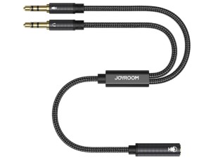 کابل انتقال صدای دوسر جویروم مدل Headphone female to 2-male Y-splitter audio cable SY-A05