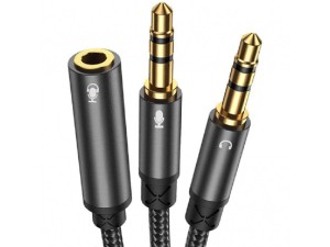کابل انتقال صدای دوسر جویروم مدل Headphone female to 2-male Y-splitter audio cable SY-A05