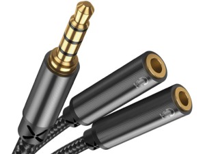 کابل انتقال صدای دوسر جویروم مدل Headphone male to 2-female Y-splitter audio cable SY-A04