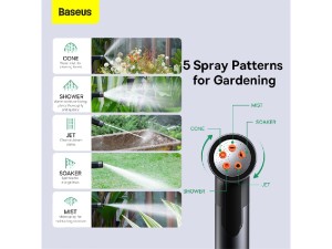 نازل کارواش بیسوس مدل GF4 Horticulture Watering Spray Nozzle CPYY010001