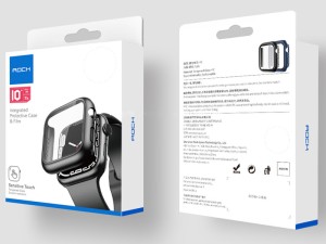 قاب محافظ و گلس راک مدل Integrated Protective Case & Film مناسب برای ساعت هوشمند اپل واچ 45mm