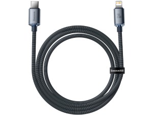 کابل فست شارژ Type-C به Lightning بیسوس مدل Crystal Shine Fast Data Cable CAJY000201 به طول 1.2 متر و توان 20 وات