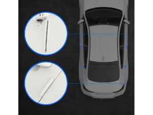 محافظ درب خودرو بیسوس مدل Streamlined Car Door Bumper Strip CRFZT-01