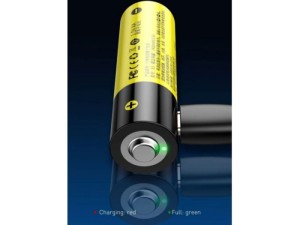 باتری قلمی قابل شارژ بیسوس مدل AA Rechargeable Li-ion Battery 1920mAh PCWH000211 (بسته 2 عددی بهمراه کابل شارژ)