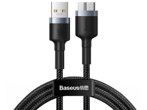 کابل هارد یو اس بی به میکرو بی بیسوس مدل Cafule Cable USB3.0 Male TO Micro-B CADKLF-D0G