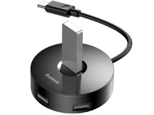 هاب 5 پورت تایپ سی بیسوس مدل Round Box Hub Adapter USB 3.0 CAHUB-G01