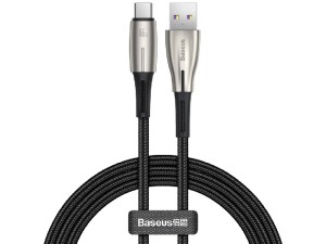کابل سوپر شارژ تایپ سی بیسوس مدل Water Drop-Shaped Lamp Supercharge Cable 66W CATSD-M01 به طول 1 متر