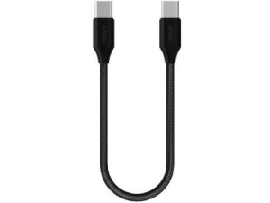 کابل پاوربانکی فست شارژ دو سر تایپ سی گرین مدل GN30CMCTC به طول 30 سانتی‌متر