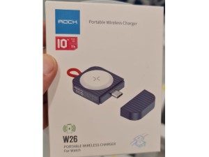 شارژر وایرلس پرتابل اپل واچ راک مدل W26 Portable Wireless Charger For Watch RWC-0466