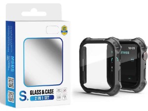 قاب محافظ و گلس لیتو مدل Rock مناسب برای ساعت هوشمند اپل واچ 45mm