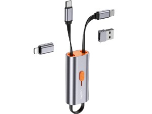 مبدل چند کاره یوسمز مدل US-SJ560 4-in-1 Multifunctional 60W PD Storage Cable