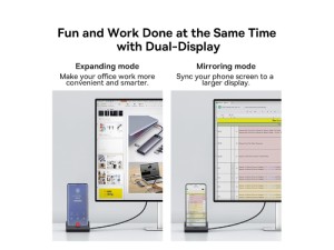 استند و هاب شارژر چندکاره بیسوس مدل Mate Docking Type-C Docking Station Pro BS-OH036 WKMD000001