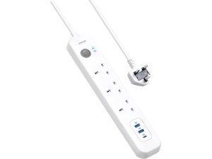 چند راهی برق انکر مدل A9136 (دارای 2 پورت USB و 1 پورت Type-C)