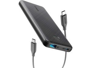 پاور بانک 10000 میلی آمپر انکر مدل A1231 PowerCore Slim بهمراه کابل دو سر تایپ سی