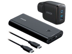 پاور بانک 26800 ميلی آمپر انکر مدل B1376 بهمراه شارژر و کابل تایپ سی