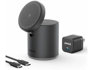 پایه نگهدارنده  و شارژر وایرلس مگنتی دوکاره انکر مدل B2568