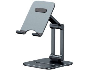 پایه نگهدارنده رومیزی تبلت و گوشی بیسوس مدل  Desktop Biaxial Foldable Metal Stand LUSZ000013