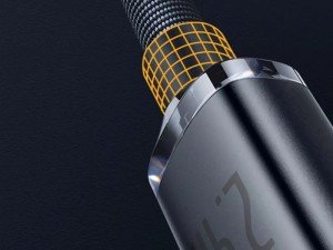 کابل فست شارژ لایتنینگ بیسوس مدل Crystal Shine Fast Data Cable CAJY000001 به طول 1.2 متر و توان 20 وات